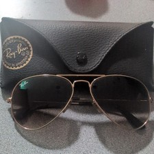 Ray-Ban RB 3025 Aviator Gold Frame Blue Light Gradient Lenses