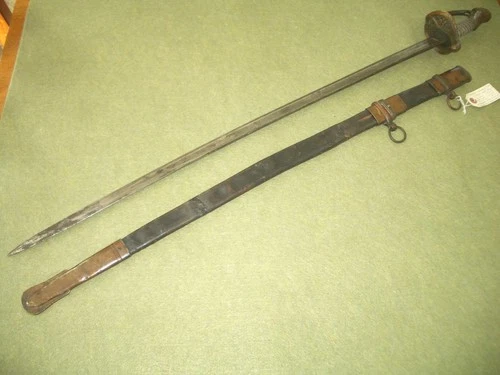 1850 Foot Officers Sword w/Scabbard, Eisenhauer Civil War Era