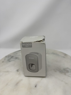 ECOCO Automatic Toothpaste Squeezer Dispenser Dust-proof Wall Mounted Gray
