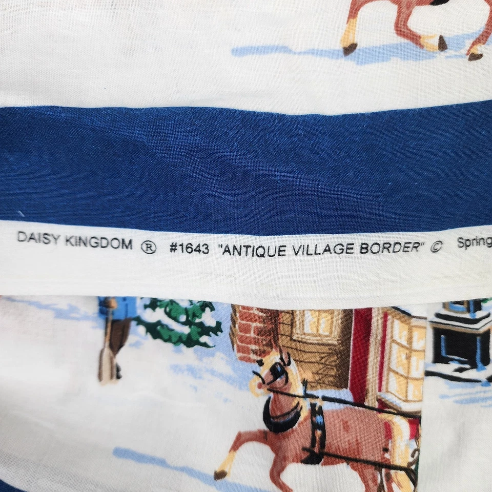 Antiguo pueblo vintage Daisy Kingdom doble borde 5 1/2 yardas Foto 4 de 4