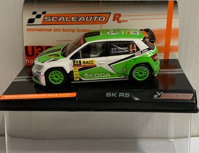 SLOT CAR SCALEAUTO SC-6442R Skoda Fabia R5 #44 Rally Catalunya Sieger 2015