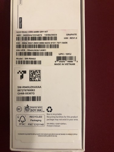 Samsung Galaxy Watch6 SM-R940 44mm Aluminum Case with Sport Band - Graphite... - Photo 9 sur 9