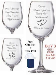 wedding wine glasses for bridesmaids