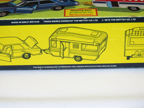 1975 Mettoy Corgi Mercedes Benz 240D + Touring Caravan Set No. GS24 In Orig. Box - Picture 14 of 14