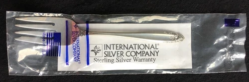 NEW Sterling Silver Prelude by International Salad Fork 6 1/2"