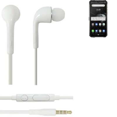 Kopfhörer für Ulefone Armor 7E headset Ohrstöpsel in ear plug weiß