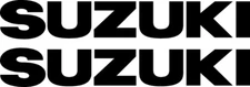 #5634m (2) 10" SUZUKI Motorcycle Gas Tank Reproduction Decals GSXR 600 750 1000