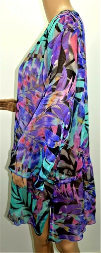 Noventa Mujeres Talla S M L Chifón Cubierta Túnica Prenda para el torso Caftán Blusa Camisa Verde - Imagen 11 de 14