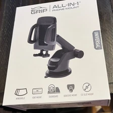 Grip All-in-1 6 PC Cell Phone Mount Car Suction Cup Air Vent for iPhone Galaxy