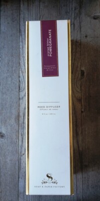 Soap and Paper Factory 235 ml Pomegranate Bitter Orange Deluxe Reed Diffuser NEW