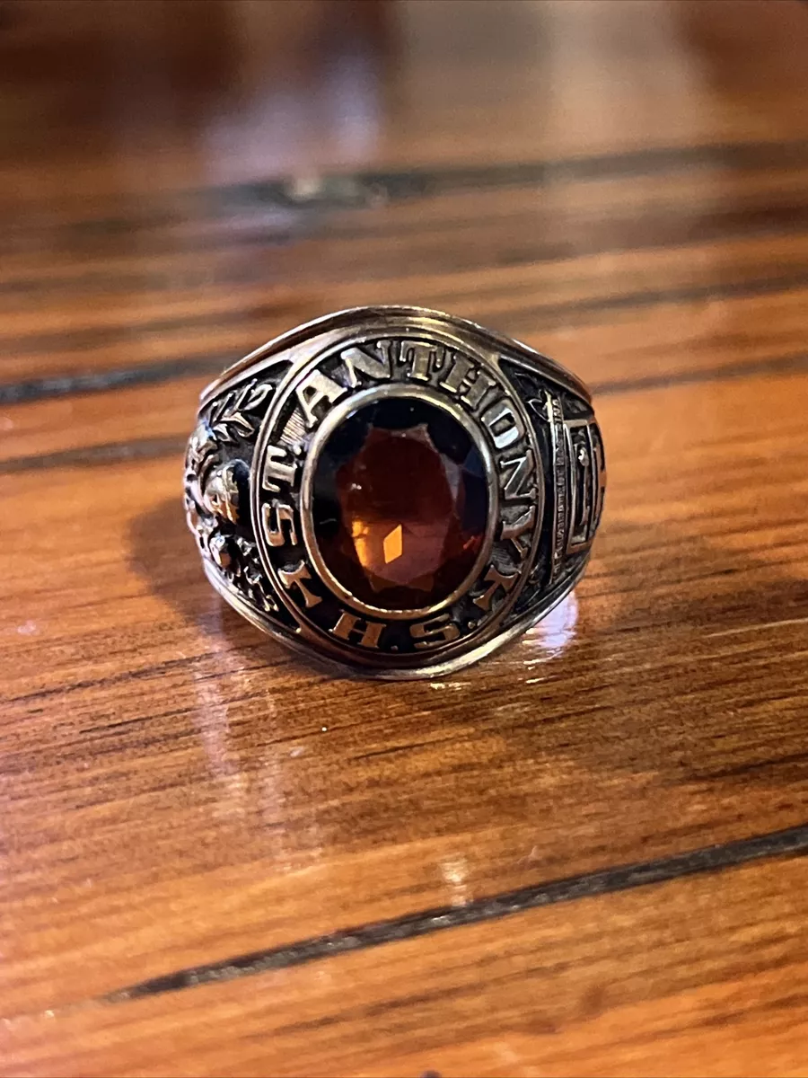 Mens 10k Gold 13.7g 1971 St. Anthony High School New Jersey Class