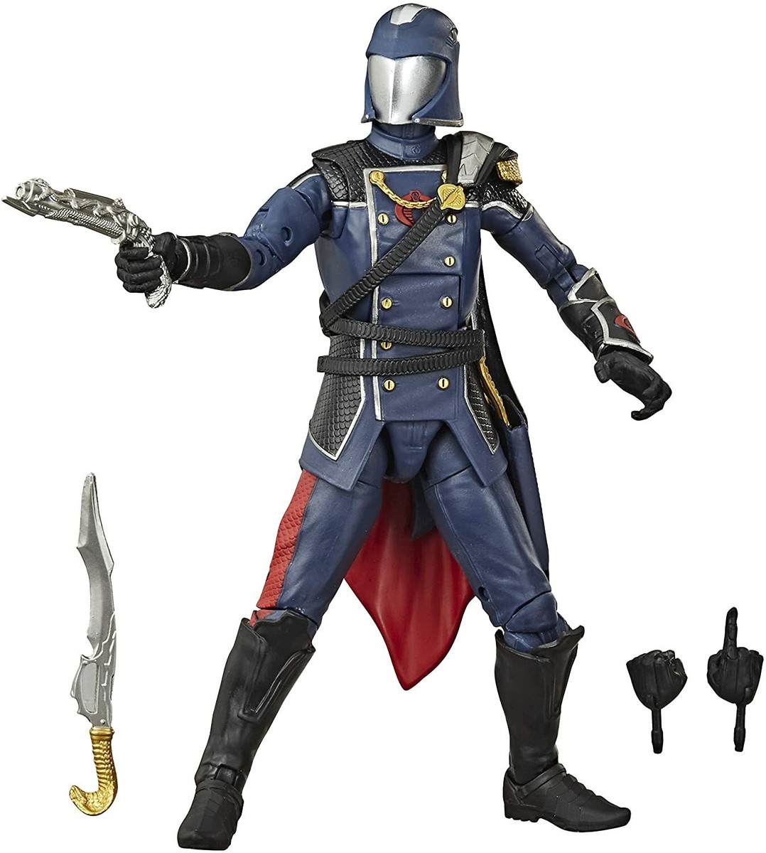 HASBRO G.I. JOE CLASSIFIED SERIES 6-INCH COBRA COMMANDER ACTION