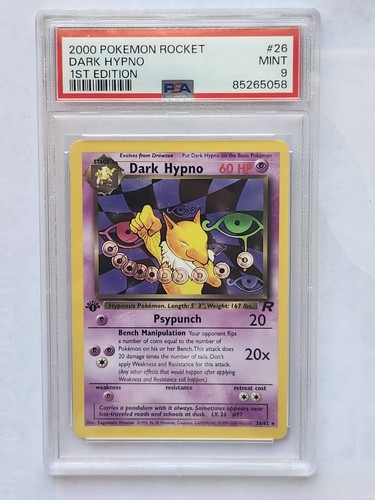 Dark Hypno (1st Edition) graded PSA 9 for sale on eBay
