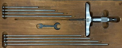 Starrett No. 445 Depth Micrometer 0-9 