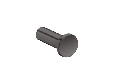 Universal Circular 3-inch Modern Small Hook in Brushed Black Chrome, 42811340