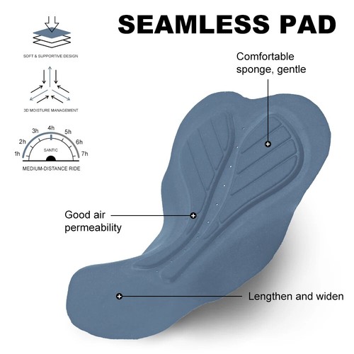 Men's Cycling Pants Summer Outdoor Biking Breathable Tights Reflective Trousers - Picture 9 of 16