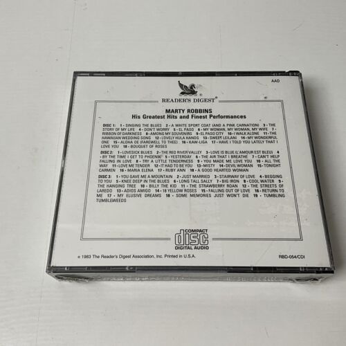 NEW Marty Robbins - His Greatest Hits & Finest Performances Reader's Digest CDs - Picture 2 of 4