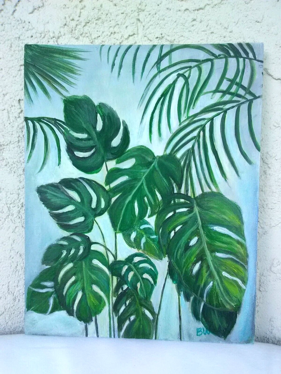 Acrylic monstera leaf sale