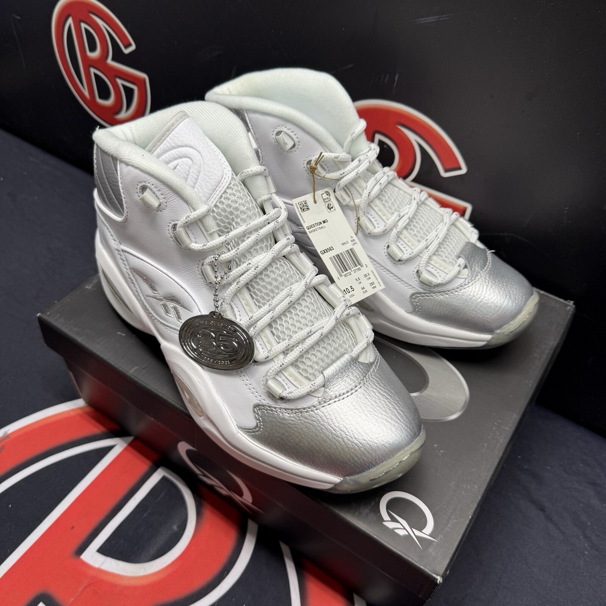 Size 10.5 - Reebok Question Mid 25th Anniversary for sale