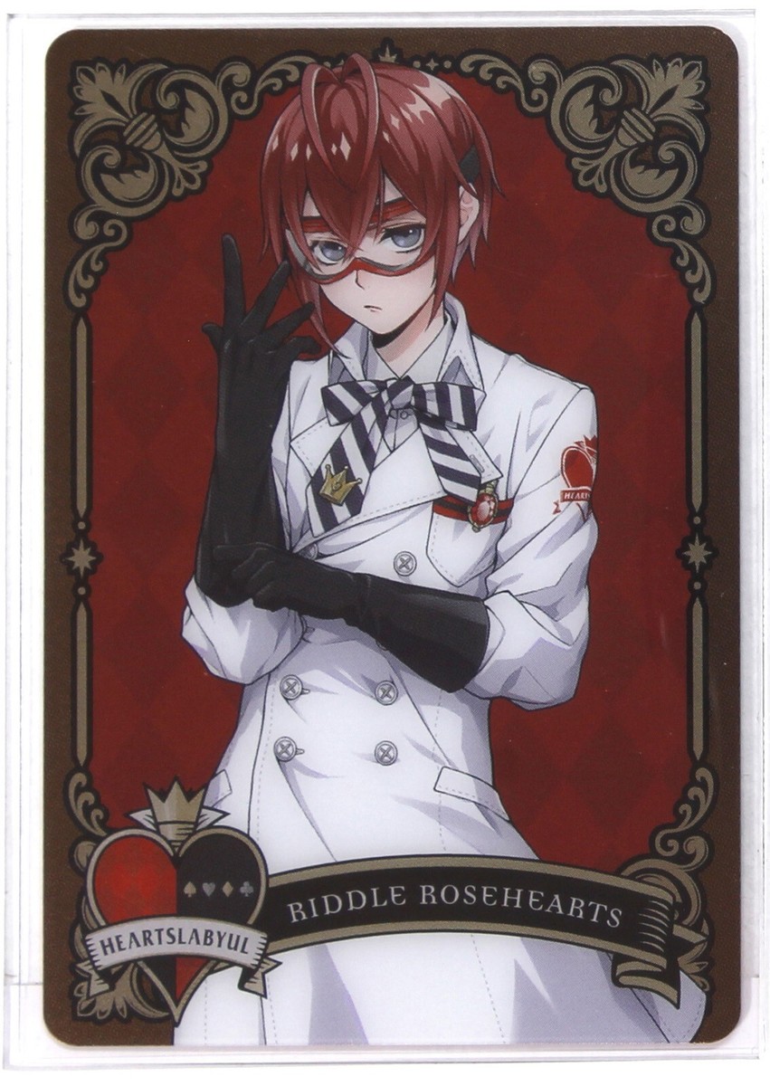 Disney Twisted Wonderland Metal Card P3-01 Riddle Rosehearts
