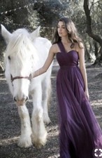 Jenny Yoo "Annabelle" Convertible Tulle Bridesmaids Gown, Amethyst, Size 0 NWT