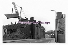 pu1555 - Edlington , Removal of Railway Bridge - Yorkshire - print 6x4