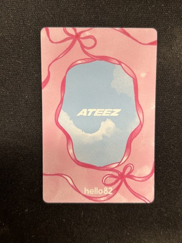 ATEEZ SAN GOLDEN HOUR PHOTOCARD HELLO82 EXCLUSIVE BOW VERSION US SELLER - Picture 2 of 2
