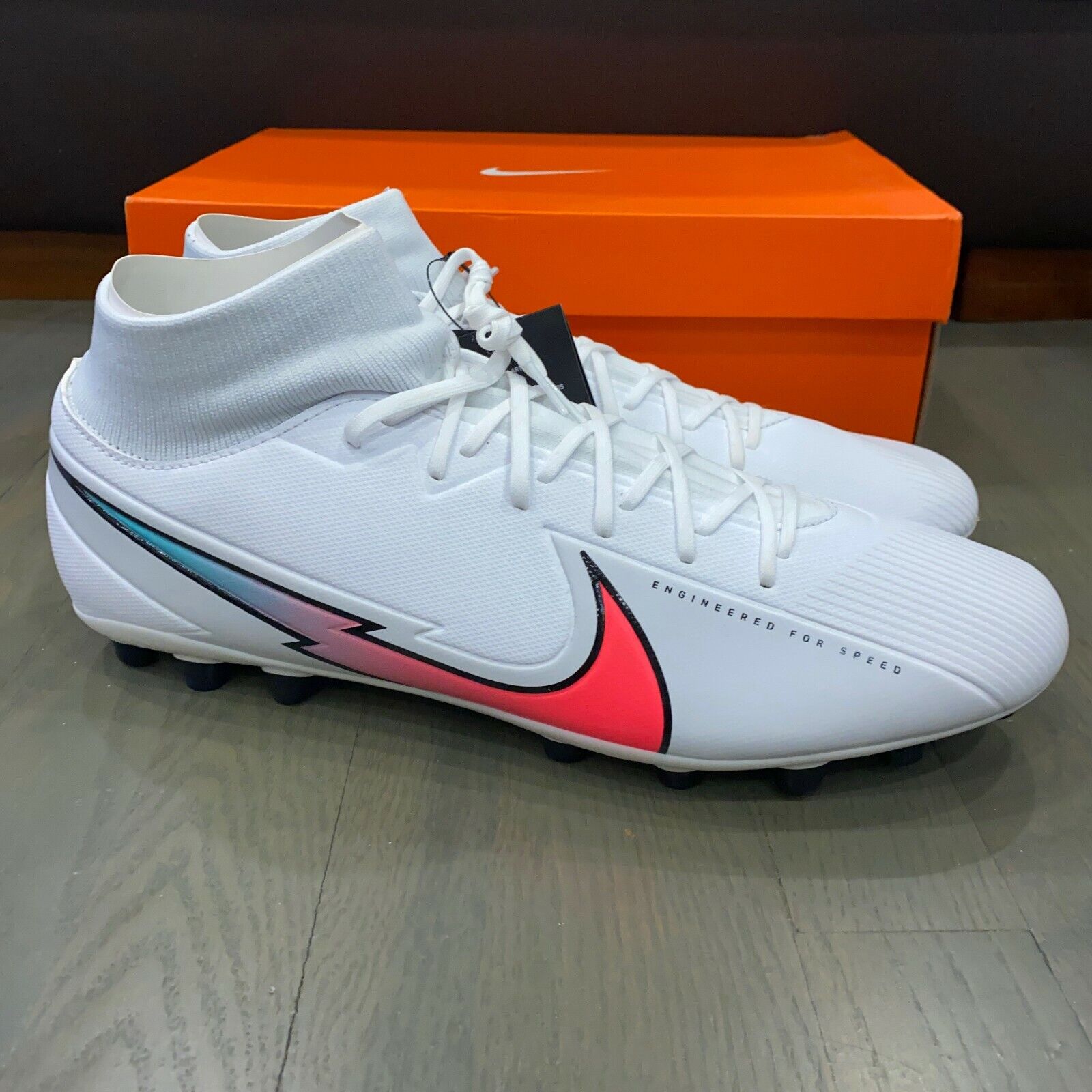 Nike Mercurial Superfly FG/MG Soccer Futball Cleats Size 9 AT7946-163 |