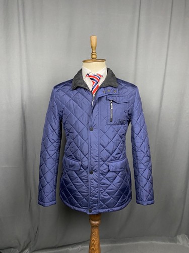 Brioni Men's Blue Padded Quilted Jacket Size 48/S - 第 1/12 張圖片