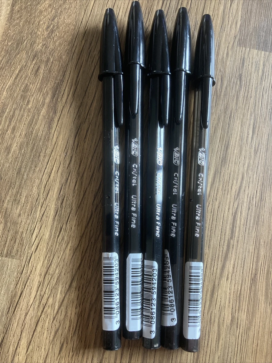 Bic Cristal Original 0.7mm ULTRA FINE (EXACT) Black Ballpoint Pen 992603 (PKT 5), bic cristal fine - Vimarsana News