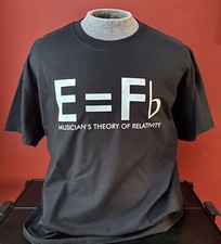 E  Fb THEORY OF RELATIVITY GUITAR T-SHIRT SIZE XL and all other sizes