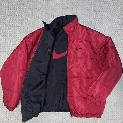 Vtg 90s Y2K Nike Reversible Puffer Jacket Mens XLarge Bomber Vtg 90s Y2K Nike Reversible Puffer Jacket Mens XLarge Bomber