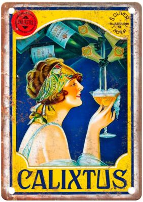 Barcelona Vintage Liquor Poster Retro Look Reproduction Metal Sign E528
