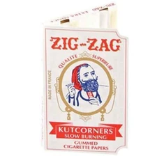 ZIG ZAG Original Cut Corners ROLLING PAPERS Single Wide 32 Lvs 1 PK USA SHIPPER