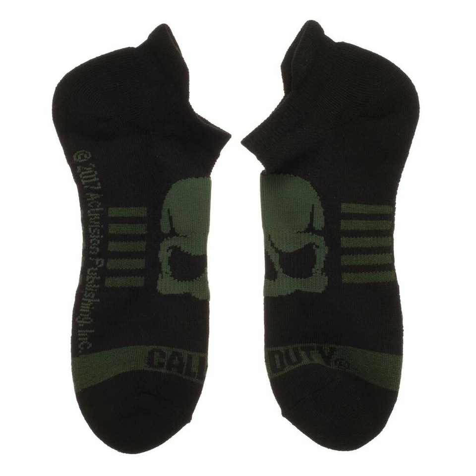 Call of Duty Calcetines al Tobillo 3 Pares Hombre Atlético Activo Set Calavera Juego Juegos Guerra Foto 4 de 4