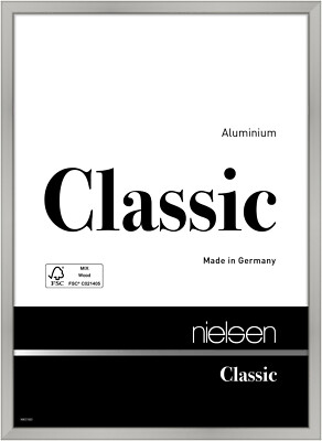 Bilderrahmen Aluminium, Fotorahmen, Echtglas, Classic von nielsen