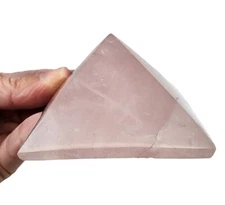 Rose Quartz Crystal "Premium Grade" Polished Pyramid 134 grams.