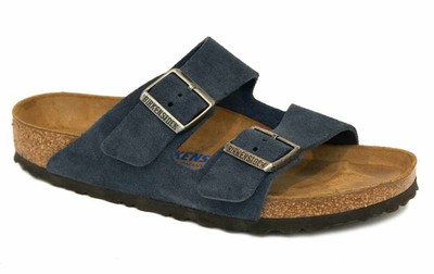 birkenstock arizona blue soft footbed