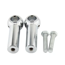 Chrome Motorcycle Handlebar Riser Clamp Kit Height up 4" For Harley Davidsion