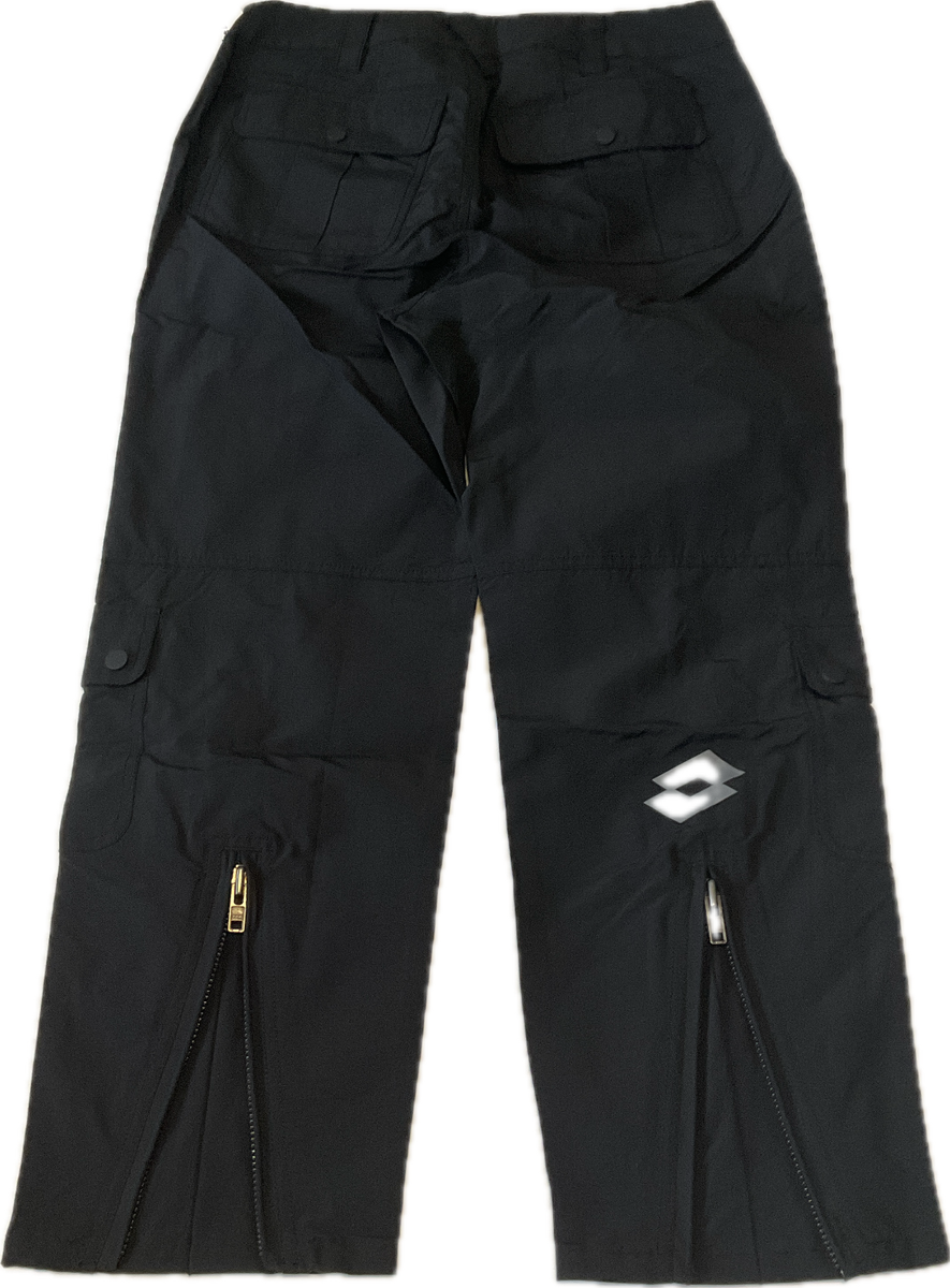 Lotto Cargo Pants Mens Size M Black Zip Leg Multipockets | eBay