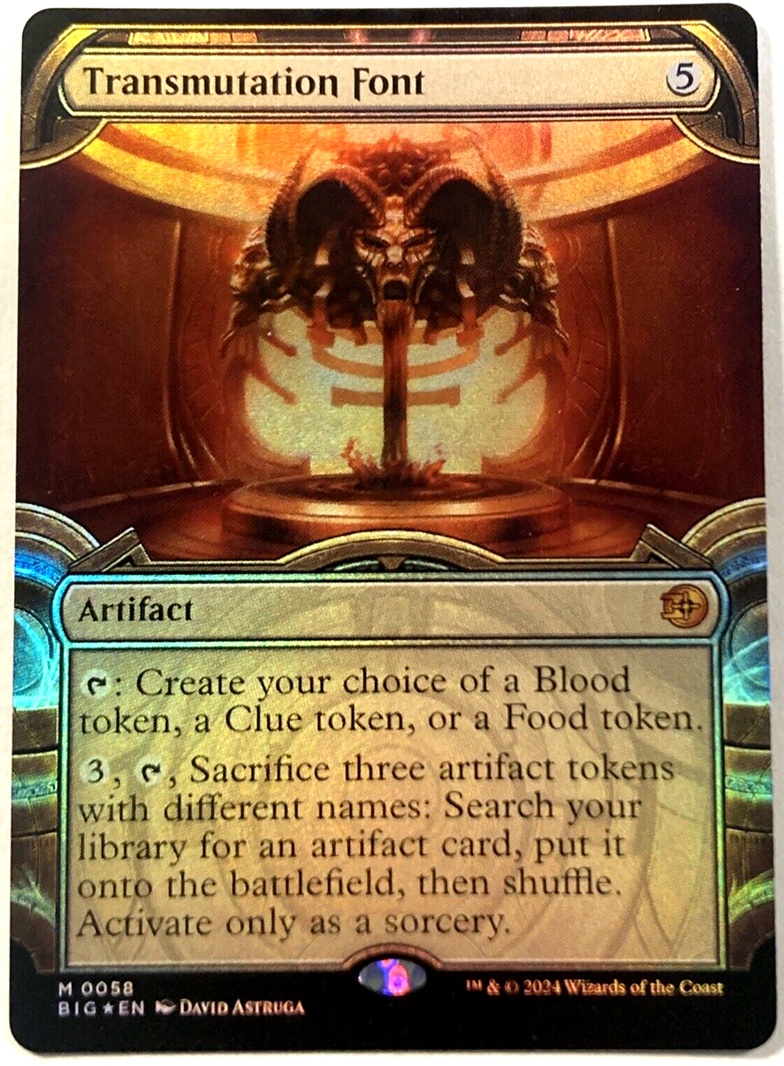 MTG Transmutation Font *SHOWCASE FOIL* Thunder Junction The Big