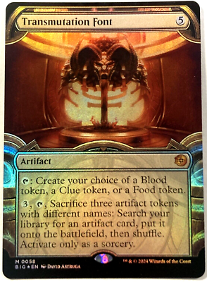 MTG Transmutation Font *SHOWCASE FOIL* Thunder Junction The Big Score 58 NM 