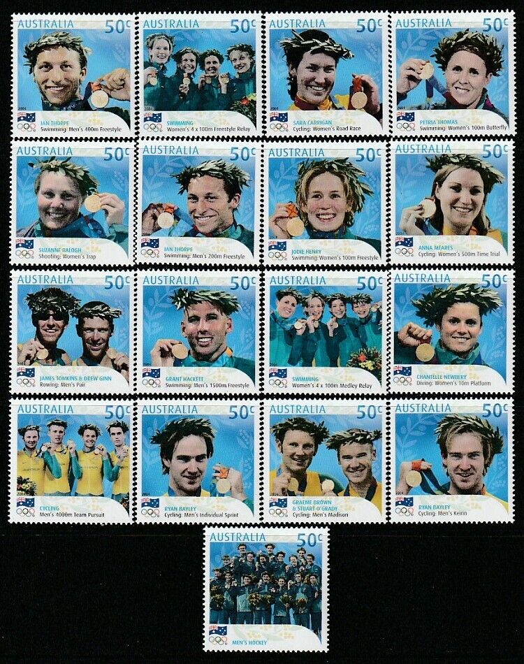 Australia – 2004 Olympics Gold Medalists Ref: MNH of Our favorite shop most popular 17 2 Set