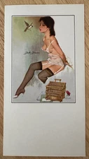 Vintage Calendar Art pin-up print - "Gentle Genevieve" - see description