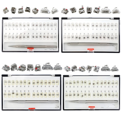 Dental Orthodontic Self Ligating Brackets Braces Metal MBT Roth 022 Hooks Damon