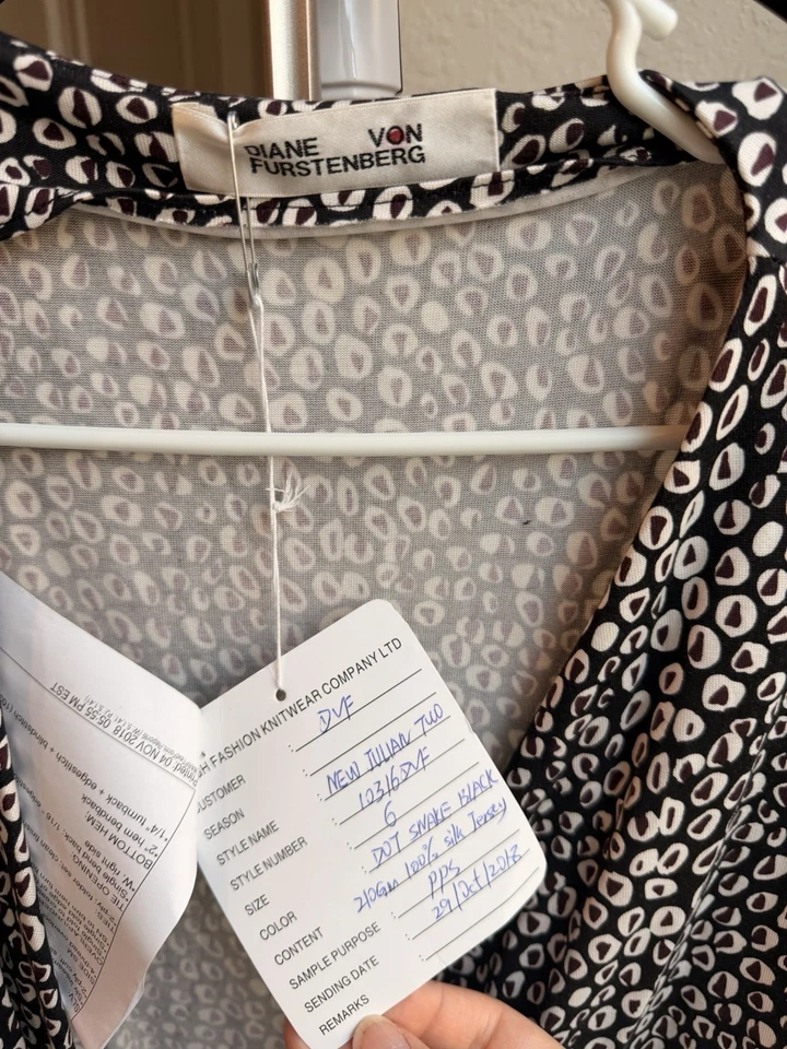 Diane von Furstenberg Women's Silk Wrap Dress, Size 6 - Image 3 of 4