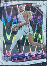 Kiki Iriafen 2025 Panini Prizm White Seismic #72 Mystics RC Rookie Card