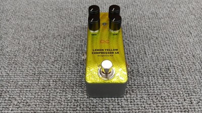 Effects Pedal Compressor Model LEMON YELLOW COMPRESSOR 4K ONE CONTROL