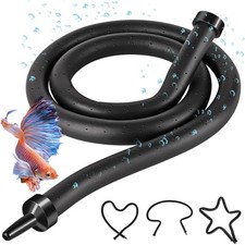 2Pack Aquarium Flexible Air Diffuser Bubble for Fish Tanks Hose Oxygen Tube 41in