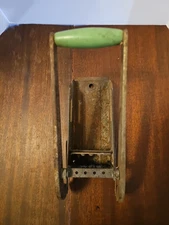 Vintage The Villa Potato Chipper England French Fry Cutter Green Handle